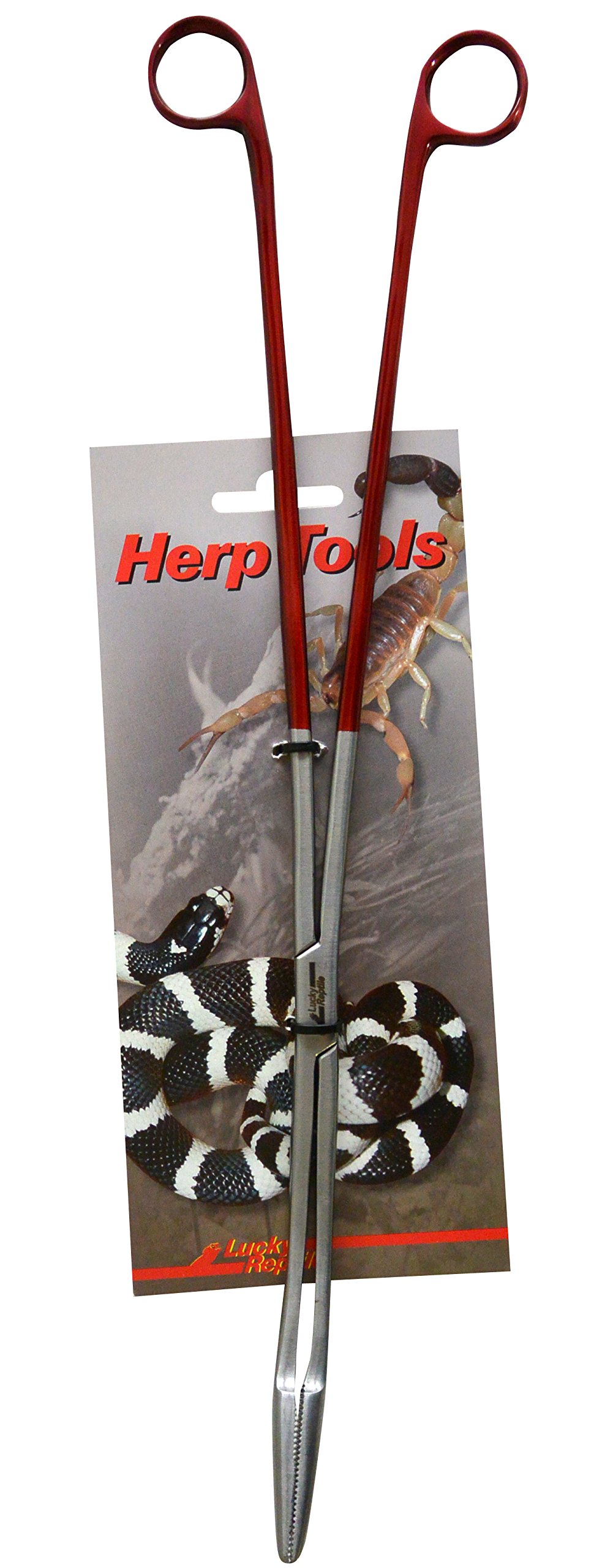 Lucky Reptile ZA-40 Feeding Angular Tongs, 40 cm