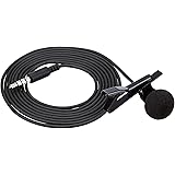 Amazon Basics Lapel Microphone ­ Omnidirectional Mic - Black, 2-Pack