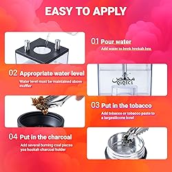 QiQiCi Large Hookah Set with Everything – Premium