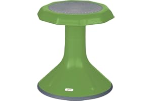 ECR4Kids ACE Active Core Engagement Wobble Stool, 15-Inch Seat Height, Flexible Seating, Grassy Green