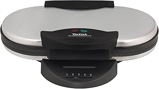 Tefal Doppel-Herzwaffeleisen WM311D [Waffelmaker für 2 Herzwaffeln gleichzeitig; stufenloser Temperaturregler für Bräunung nach Wunsch; antihaftbeschichtete Platten; Teigauffang-Vorrichtung; 1200W]