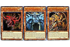 Konami YuGiOh Legendary Decks II Ultra Rare Yugi's God Card Set LDK2-ENS01, LDK2-ENS02 & LDK2-ENS03