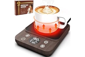 MXMZHXU 2024 Upgraded Coffee Mug Warmer for Desk, Smart Electric Coffee Warmer, 1H Drink Water Reminder, 4 Mode, 8H Auto Shut Off, 9 Temperature, 12H Timer, Gifts for Women and Men