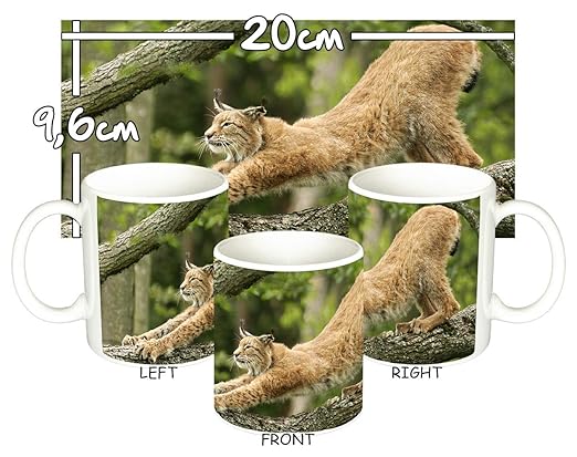 MasTazas Lince Lynx Taza Mug: Amazon.es: Hogar