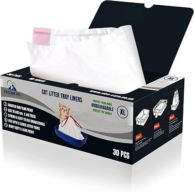 ViraCare 30 x Cat Litter Tray Liners Extra Large 90x45 cm 2 Mil