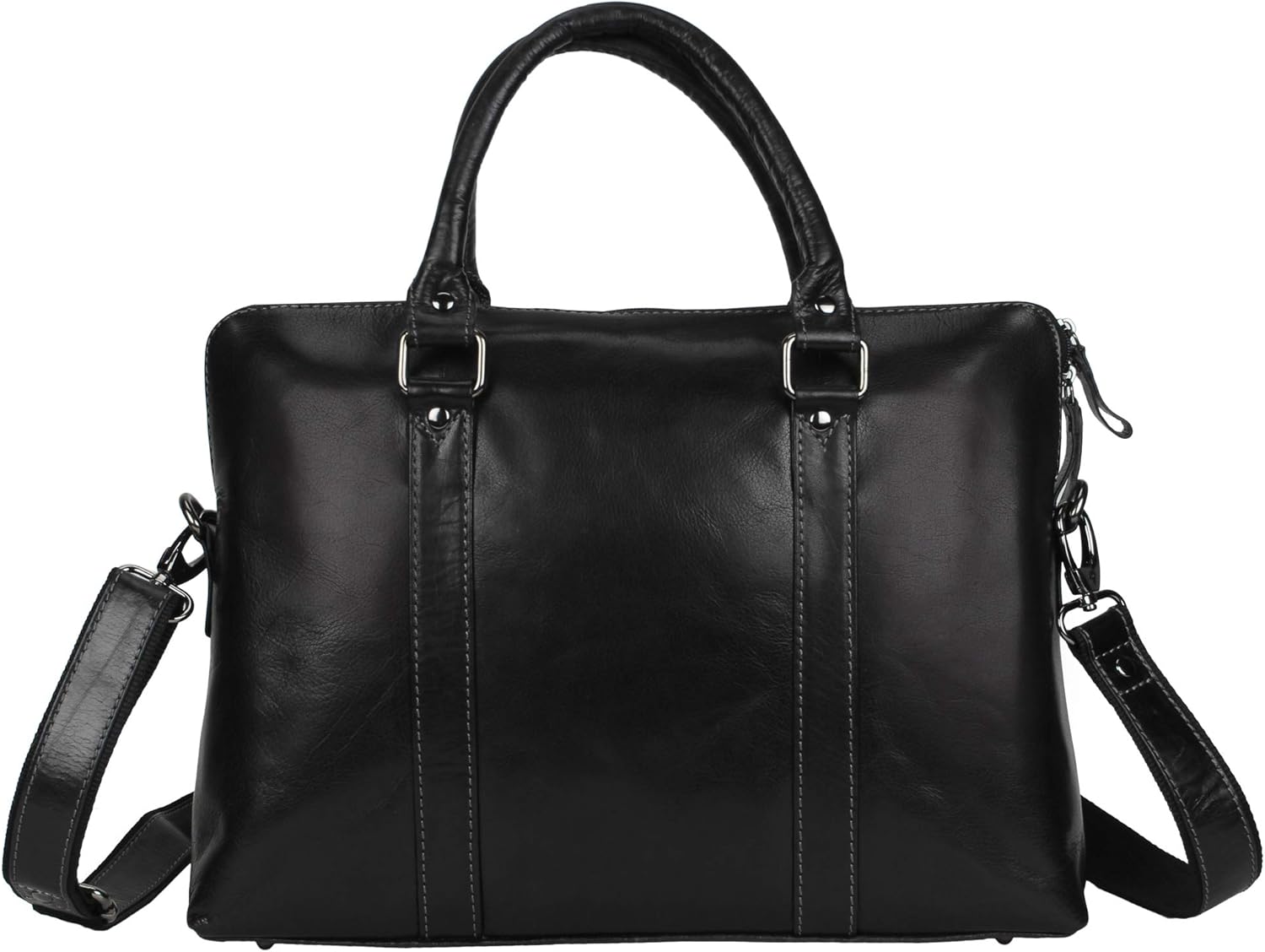 Pitaara Genuine Leather Women's Laptop Bag For Laptops Size 14" (Black): Shoes