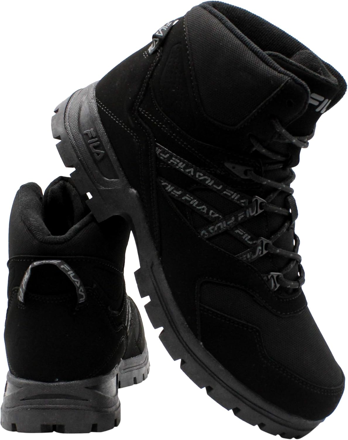 fila black boots