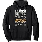 Python Snake Owner - Anatomy Of A Ball Python Pullover Hoodie