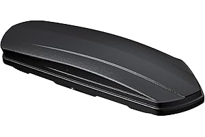 AUSUM MOTOR Rooftop Cargo Carrier 15 Cubic Feet Cargo Box for Car Storage, Large Roof Rack Cargo Carrier Dual Side Opening Hard Shell Weatherproof Storage Boxes - 110LBS Capacity Matte Black
