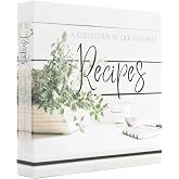 Recipe Binder with Plastic Sleeves | Recipe Book to Write in Your Own 8.5x11 3 Ring Blank Cookbook Binder Organizer | Bridal Shower Gift | Family Heirloom | Family Owned Brand