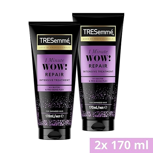 TRESemmé 1 Minute WOW Repair Intensive Hair Treatment with biotin & Pro-Bond Complex for damaged hair 170 ml (Pack of 2)