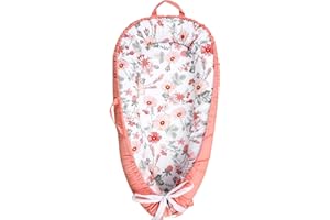 DAYEEBALL Baby Lounger Replaceable Cover, 100% Cotton Newborn Nest Backup Cover for Ultimate Comfort, Pink Soft & Breathable Quality Spare Cover (Cover Only)