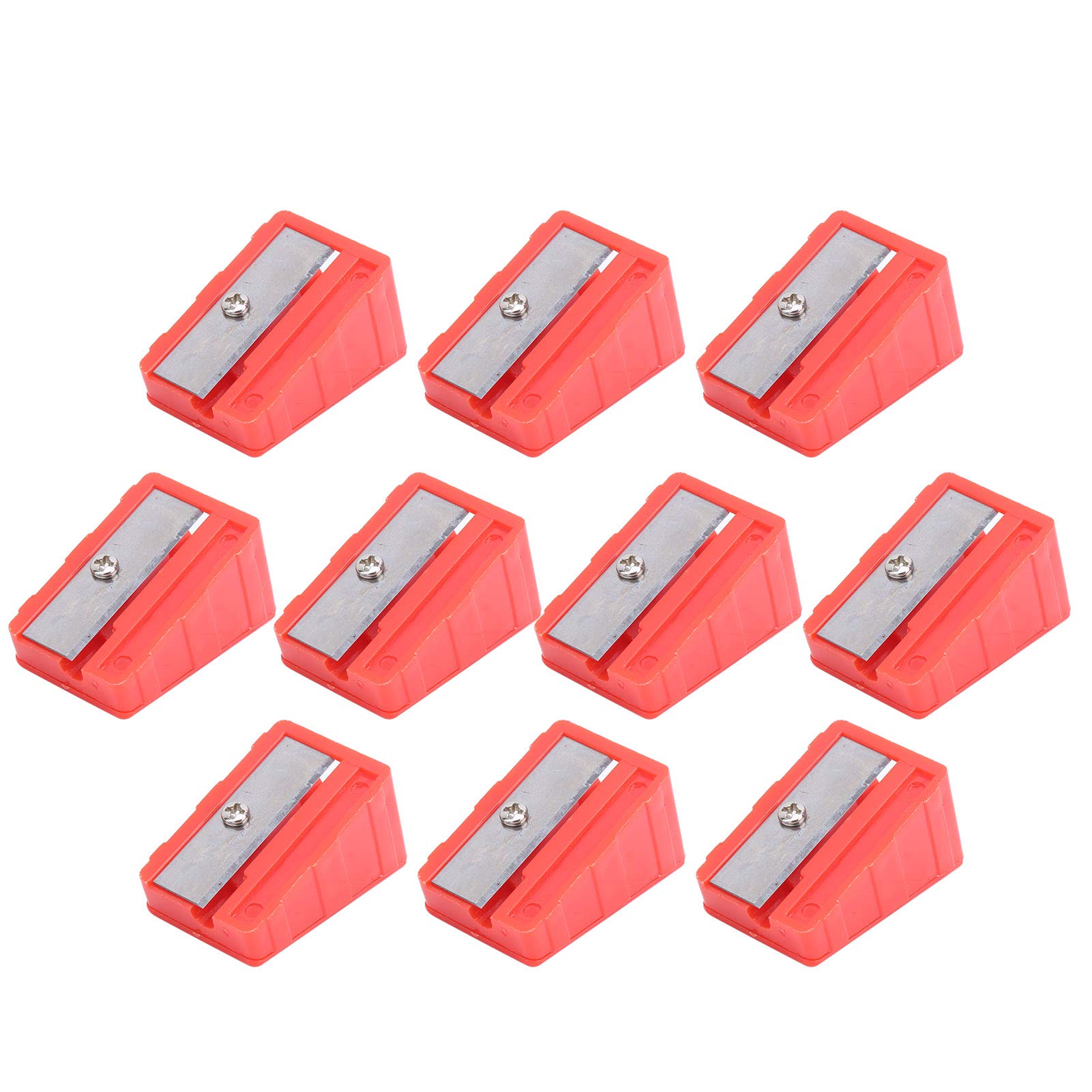 Keenso Cue Tip Shaper, 10 Pcs Portable Billiard Cues Tip Shaper Billiards Pool Cue Tip Shaper Corrector Tool Pencil Sharpener Shape(Red) Billiards Supplies Billiards Billiards