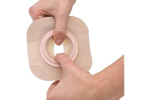 Hollister 14103 New Image Flat FormaFlex 2-Piece Skin Barrier with Adhesive Border (Tape), Red Color Code Match, 5 Pack – 2-1/4” Flange