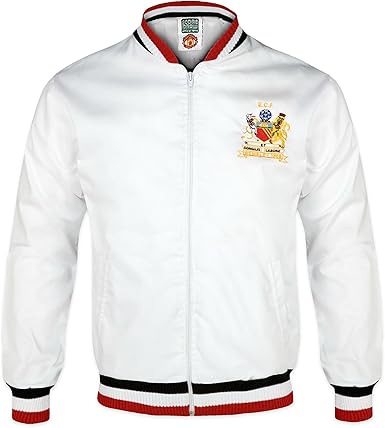 Manchester United Fc Official Mens 1968 European Cup Retro Track Jacket Small Amazon Co Uk Clothing
