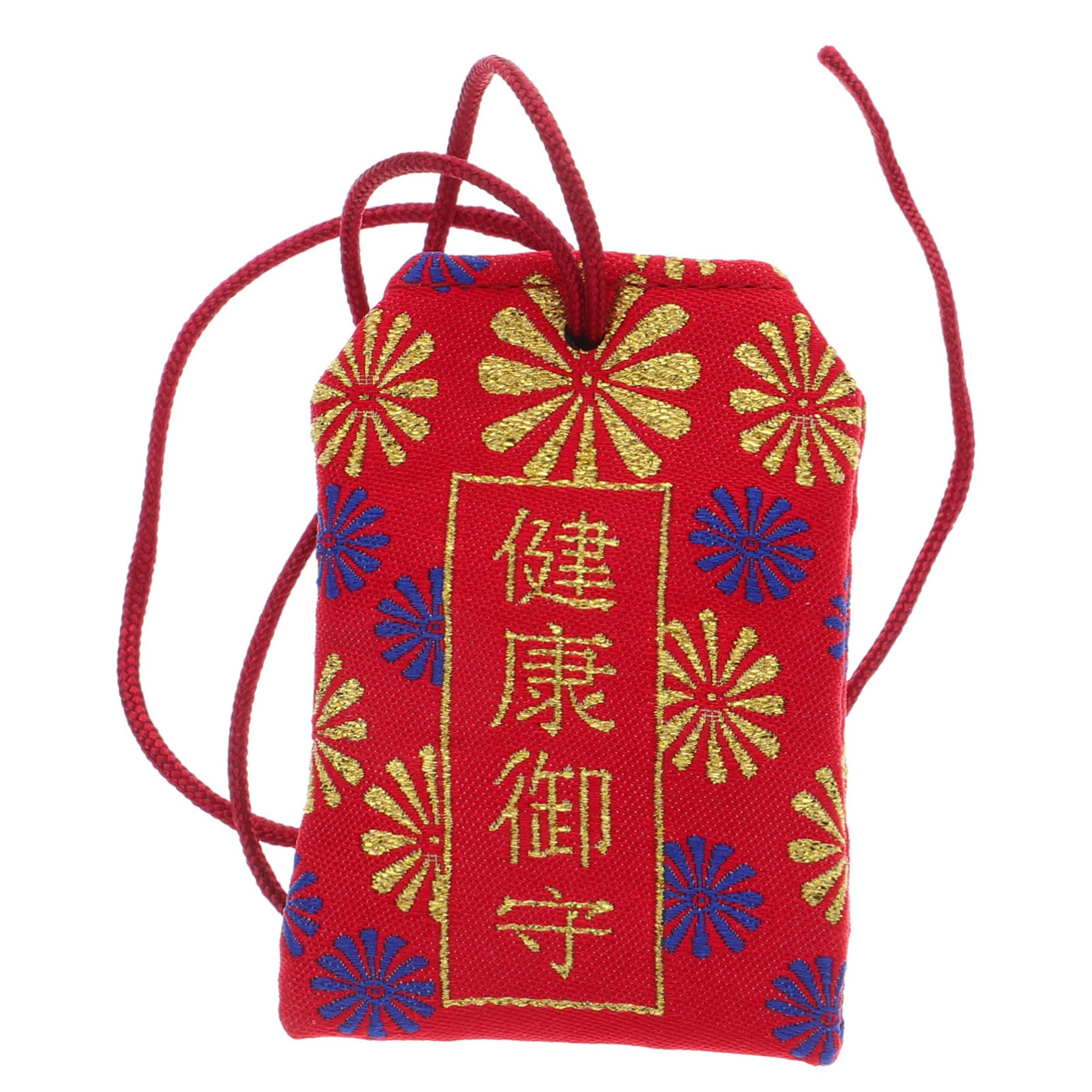 Garneck Japanese Lucky Amulet Shrine Good Luck Omamori Charm for Health Hanging Blessing Bag for Car Purse