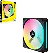 Corsair iCUE LINK QX140 RGB 140mm Magnetic Dome Fan Black view 9