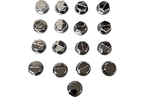 17pcs XD Series XD775 Wheel Rivets Bolts Chrome Plastic KMC Rockstar