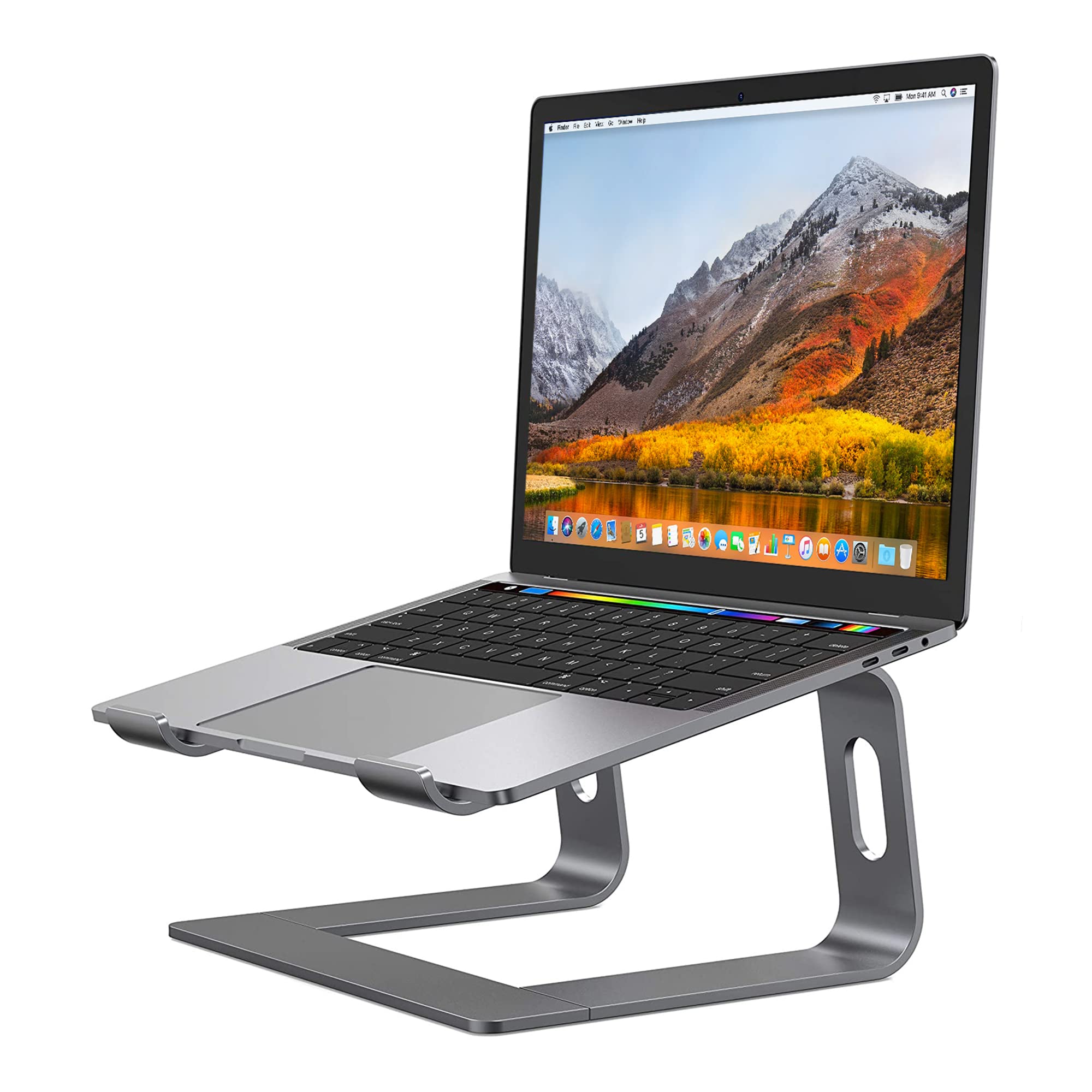 Desire2 Supreme Pro Laptop Stand - Gaming Laptop Stand Riser, Aluminum Metal Laptop Holder for Desk, Anti Scratch Silicone Grips - Premium Home Office Accessory, Compatible with Macbook up to 17 inch