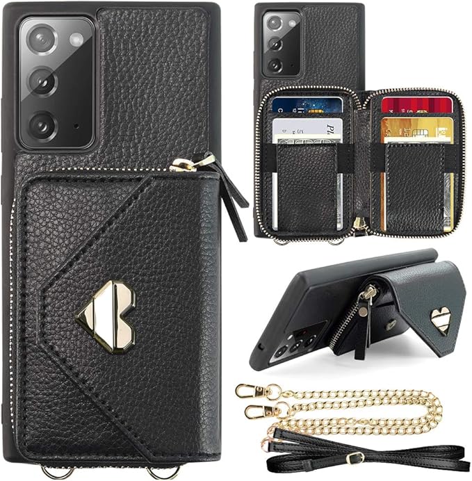 Galaxy Note 20 Wallet Case, JLFCH Samsung Galaxy Note20 Crossbody Case