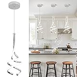 EIDISUNY Modern Pendant Light, Spiral LED Pendant