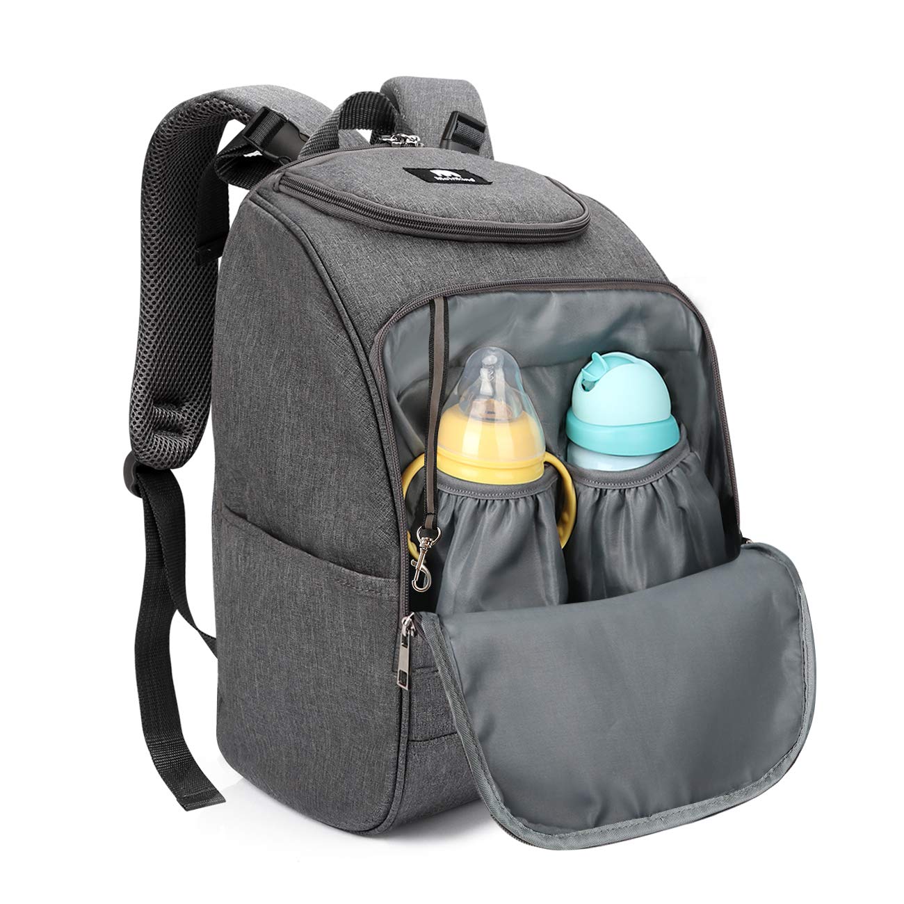 grey rucksack changing bag