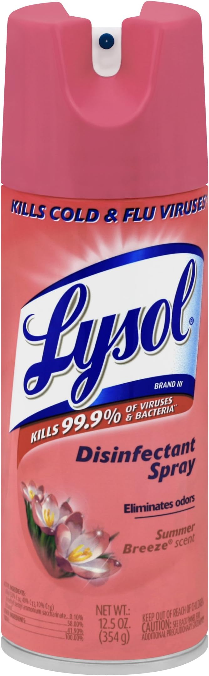 Lysol Disinfectant Spray, Summer Breeze, 12.50 Ounce