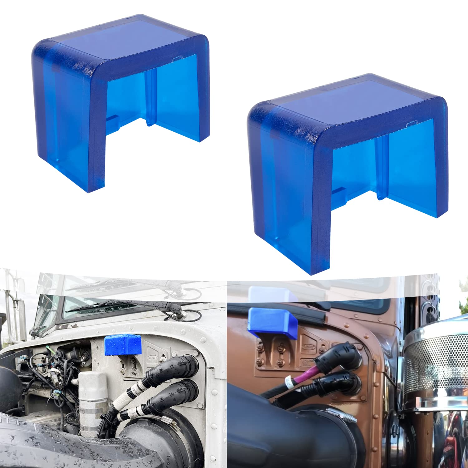 Photo 1 of 2 Packs Polyurethane Truck Hood Bumper Energy Suspension For Peterbilt 330 357 377 379 385