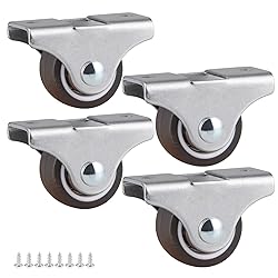 Skelang 4-Pack Rigid Caster 1", Low Profile Caster