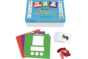 Really Good Stuff Spanish Sound Box Kit - Phoneme Segmentation Kit - Reading Games