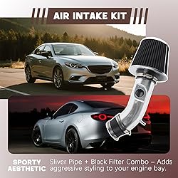 StarTechAuto Cold Air Intake Kit Silver T-304