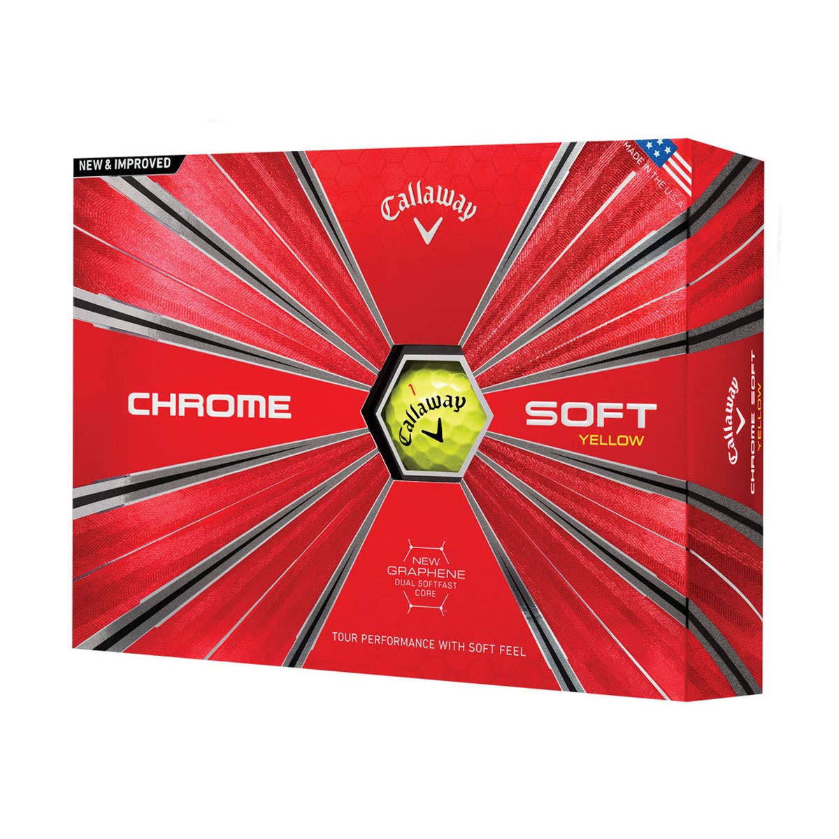 Callaway Unisex Adult Chrome Soft Golf Balls - Yellow N/A