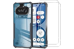 GEJEFA Case for Nothing Phone (4a) with Screen Protector, Ultra Slim Soft TPU Bumper + Non-Yellowing Hard PC Back Case Cover,