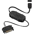 XMSJSIY ARGB Controller 5V 3 Pin RGB Controller Cable,SATA Power Supply light Stripe Controller-1 pcs