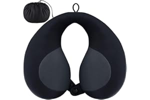 INFANZIA Kids Chin Supporting Travel Neck Pillow, Helps Support Head and Neck, Comfortably Designed for Head, Neck, and Chin Support - Ideal for Toddlers and Children,Black