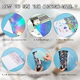VINYL FROG Holographic Chrome Craft Vinyl Roll 12x60 in Rainbow Spectrum view 4