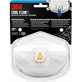 3M N100 Lead Paint Removal Valved Respirator 8233, 1 Pack, COOL FLOW Exhalation Valve, NIOSH-APPROVED, Advanced Filter Media