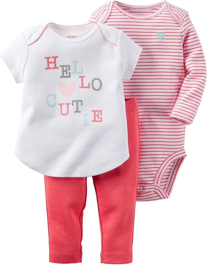 Carter's Baby Girls' 3 Piece Sets Clothing