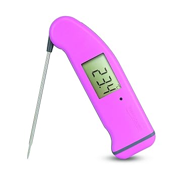 ETI SuperFast Thermapen 4 Thermometer mit automatischem, um 360 Grad drehbarem Display (Pink), Bedienungsanleitung evtl. nich
