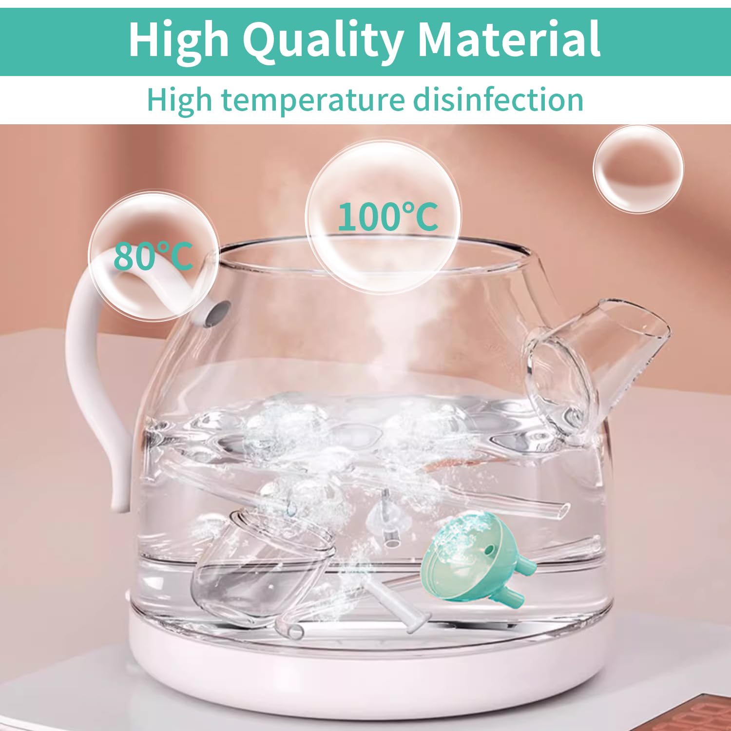 Silicone Nasal Aspirator for Baby - Safe Nose Suction Bulb for Baby to Promote Breathing | Oral Nose Sucker for Toddler