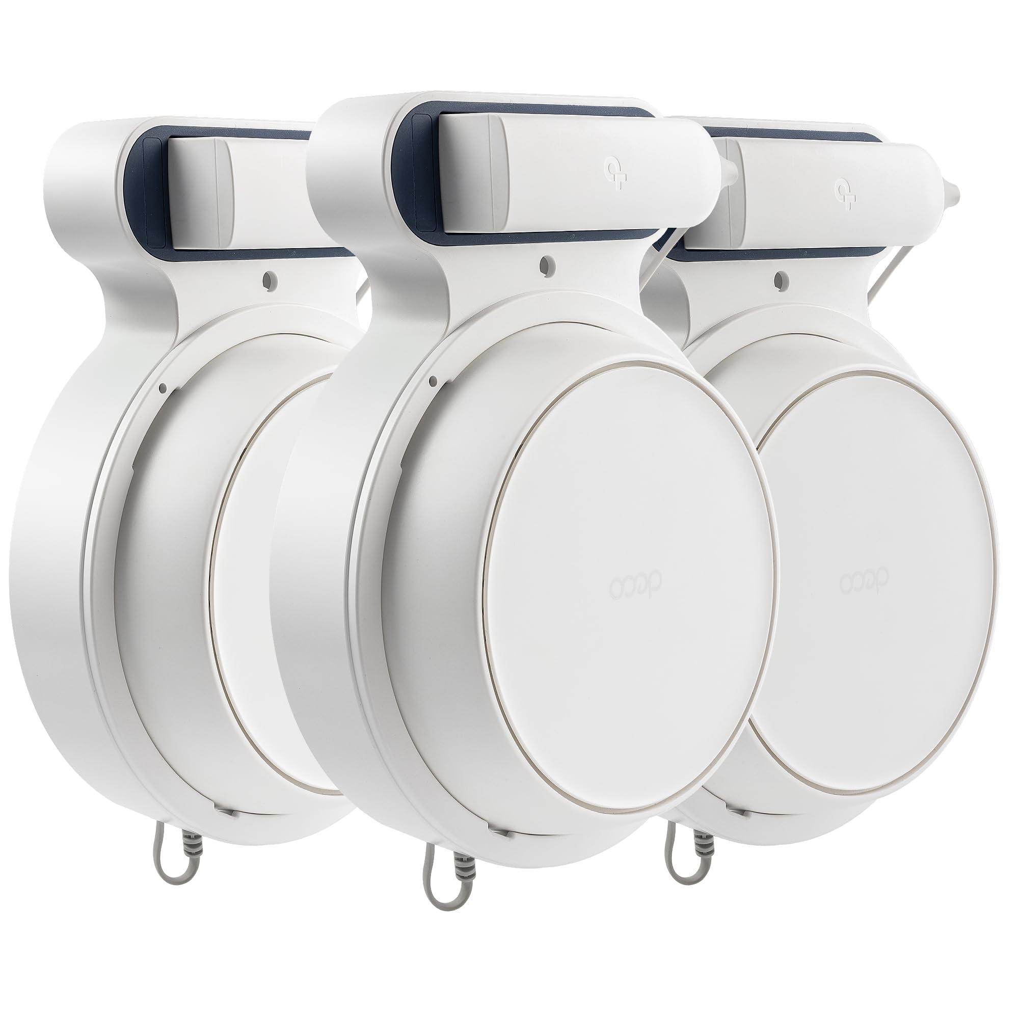 Photo 1 of PETIMETI Wall Mount Bracket for Deco BE23/BE25/BE3600/BE5000 WiFi 7 Mesh System, Space Saving Wall Mount Holder with Cord Management, Easy to Install and Moved (3 Pack)