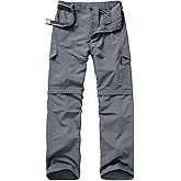 Mens Hiking Pants Convertible Lightweight Quick Dry Zip Off Outdoor Fishing Safari Camping Boy Scout Pants
