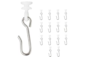 DMSE Wholesale Button Carrier with Stainless Steel Hook Carriers Glides Sliders Slide, and Rollers (14 Pack)
