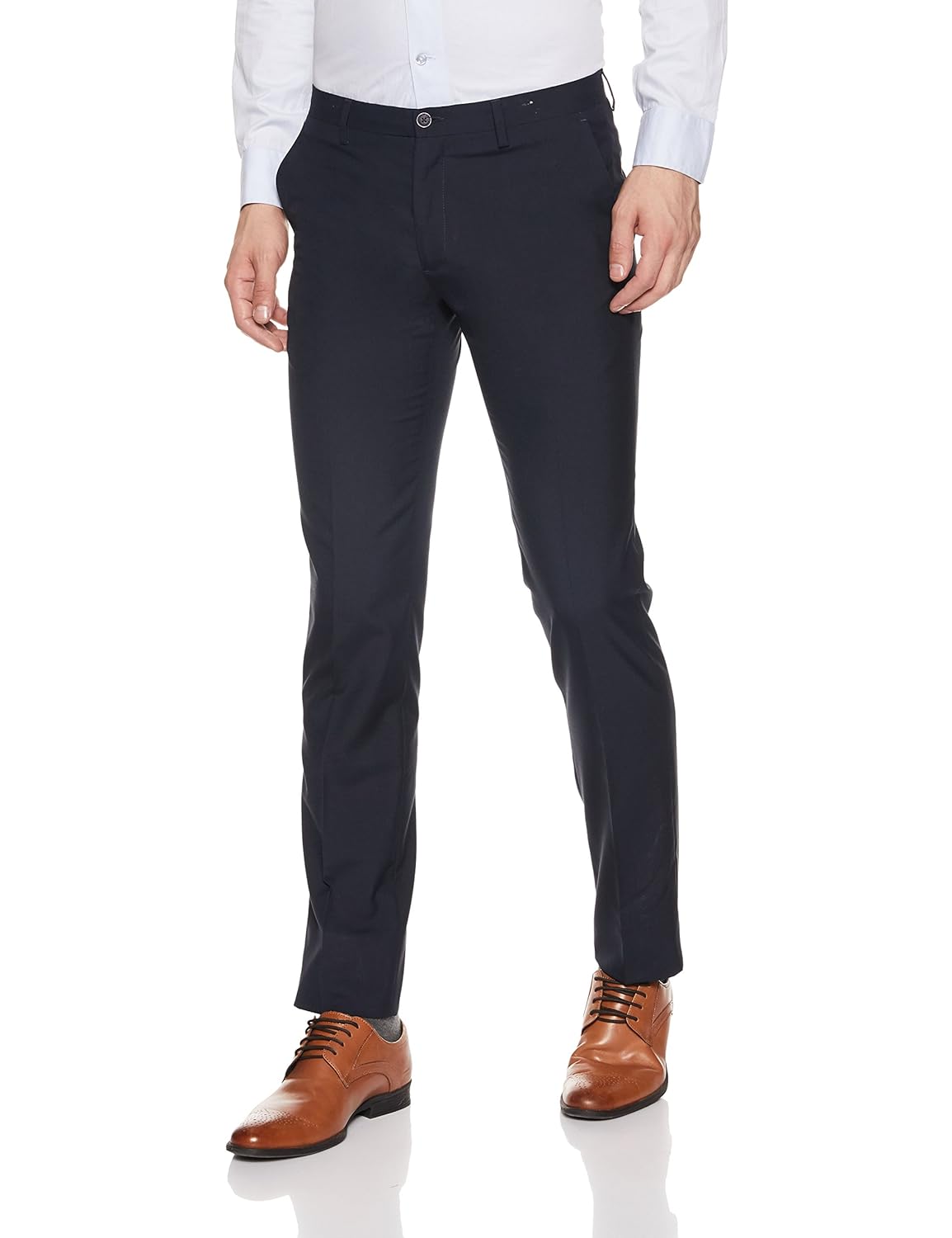 arrow new york men's pleat-front formal trousers