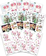 Katy Sue Floral Decoupage Sheets - 12 Die-Cuts for Card Making view 2