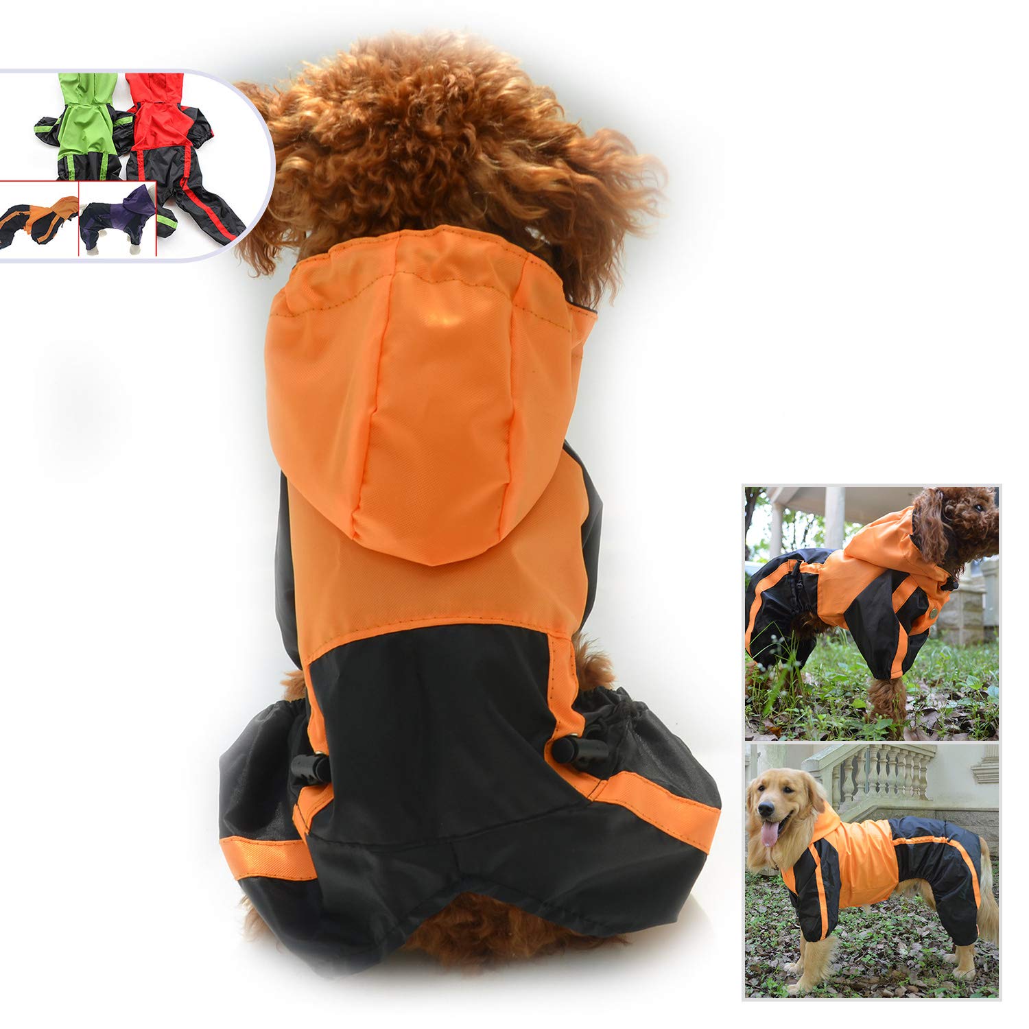Raincoats Pet Supplies Lovelonglong American Bully Pitbull Dog Hooded