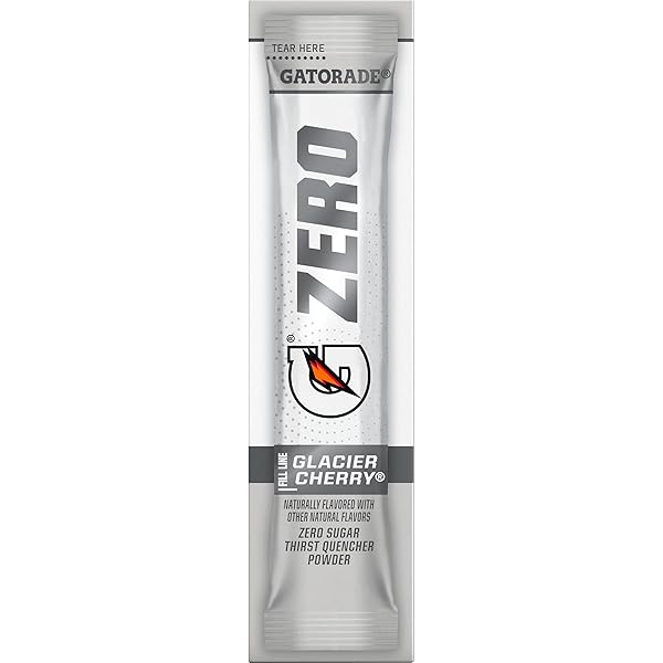 GATORADE G ZERO POWDER PACKETS GLACIER CHERRY 1.08OZ 10CT