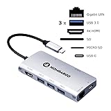 USB C Hub, NOMBARGO 8-in-1 Adapter, USB c dongle