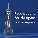 Waterpik Cordless Advanced WP-583UK Water Flosser Blue 3 Settings USB Charger view 6
