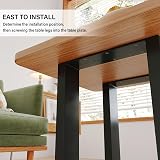 INMOZATA Table Legs Set of 2 Heavy Duty Industrial Square DIY Furniture Legs view 6